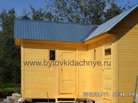 Хозблок с душем и туалетом 5х2 угловой